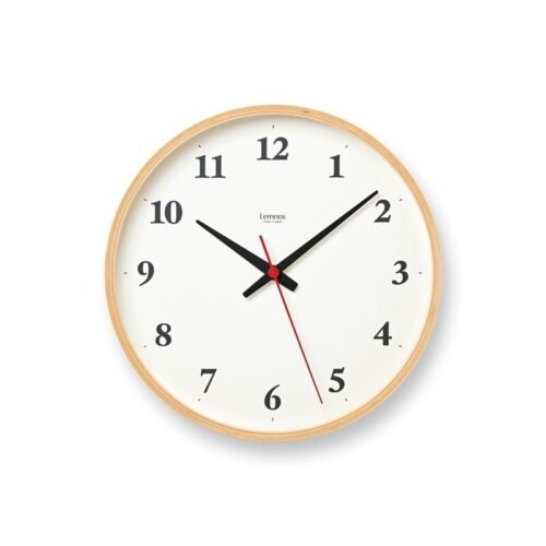 Lemnos Plywood Wall Clock Japan Natural LC22-02W NT NEW