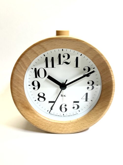 Lemnos RIKI ALARM CLOCK Alarm Clock Natural WR09-15NT Table Clock Free Ship