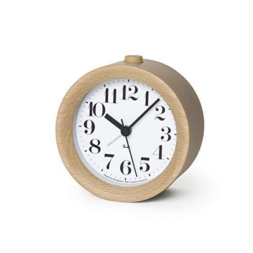 Lemnos RIKI ALARM CLOCK Alarm Clock Natural WR09-15NT Table Clock Japan