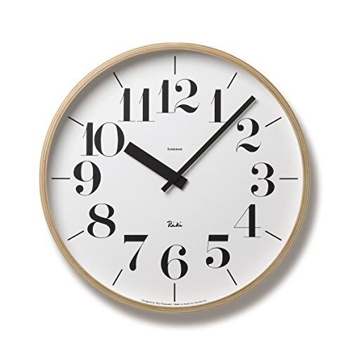 Lemnos RIKI CLOCK L WR-0401 L Wall Clock Japan
