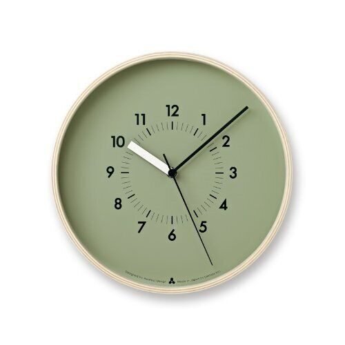 Lemnos SOSO Wall Clock Japan Green AWA13-06 GN