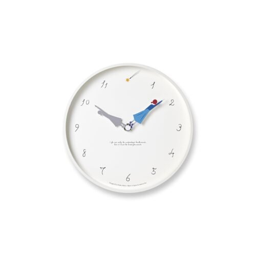 Lemnos Wall and Desk Mountable Clock Analog Herstory Shooting Star MU23-12 C NEW