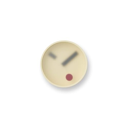 Lemnos Wall Clock kehai Analog Yellow KM22-01 130 x Depth 55mm NEW