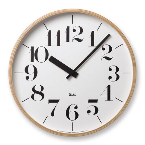Lemnos Wall Clock WR-0401 L Analog Riki Clock Large Japan