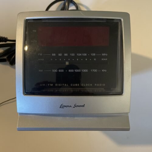 Lenoxx Sound TV/PC shaped Alarm Clock Radio AM FM CR-466 VERY UNIQUE! Tested!