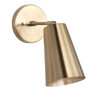 Leonardo 1-Light Brass Gold Indoor Sconce