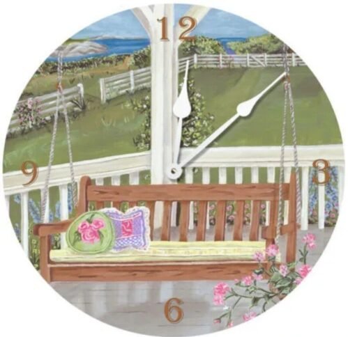 Lexington Studios 23409R 10 in. Porch Swing Round Clock