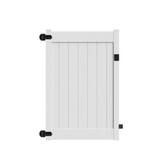 Linden 4 ft. W x 6 ft. H White Un-Assembled Vinyl Fence...