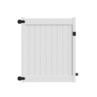 Linden 5 ft. W x 6 ft. H White Un-Assembled Vinyl Fence...