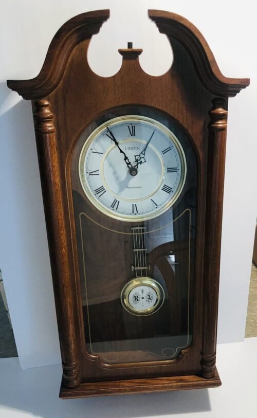 Linden Westminster-Whittington Hanging Pendulum Wall Clock 28” Tall Tested