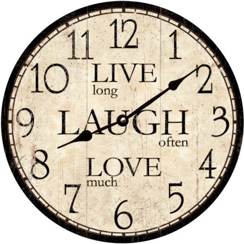 Live Laugh Love Clock