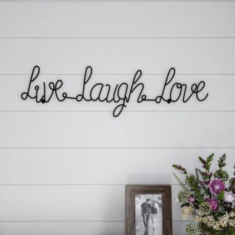 Live Laugh Love Metal Cutout Sign - livelaughlovemetalcutoutsign