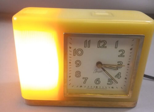 LK Vintage Chaney Instrument Starlight Alarm Clock Tested Works!