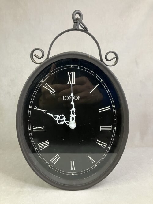 London Victorian 2 Sided Train Clock