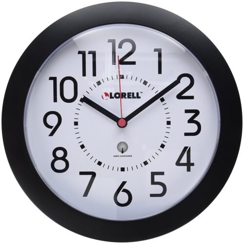 Lorell Radio Controlled Wall Clock Digital Quartz Atomic (HD-1688) Self Setting