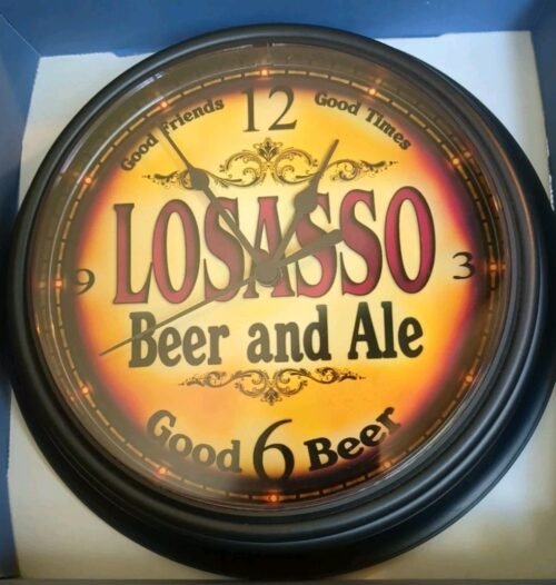 LOSASSO 9" Diameter Decorative Wall Clock
