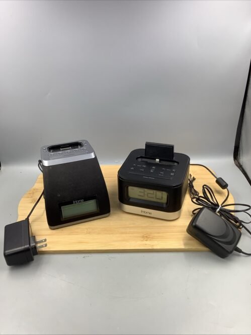Lot of 2 iHome Alarm Clocks, One Model iP21 and One iPL10.