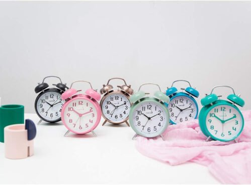 {Loud Alarm for Deep Sleepers) 4'' Twin Bell Alarm Clock with Backlight for B...