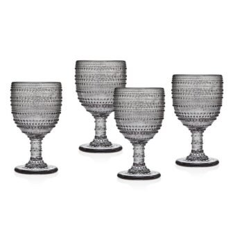 Lumina 9 oz. Smoked Crystal Goblets (Set of 4)