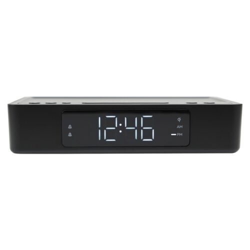 LUMODAY(TM) USB Alarm Clock with Wireless Charging