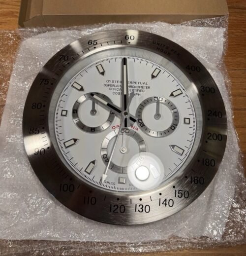 Luxury GMT Wall Clock - White Colorway | Exclusive | Metal Frame 16 Inch