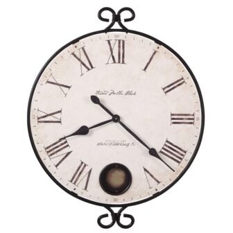 Magdalen Black Wall Clock