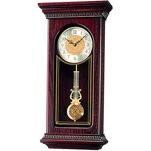 Mahogany Wall Clock with Pendulum
