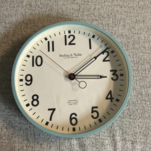 Mainstays 11.5 inch Wall Clock (Mint Green)