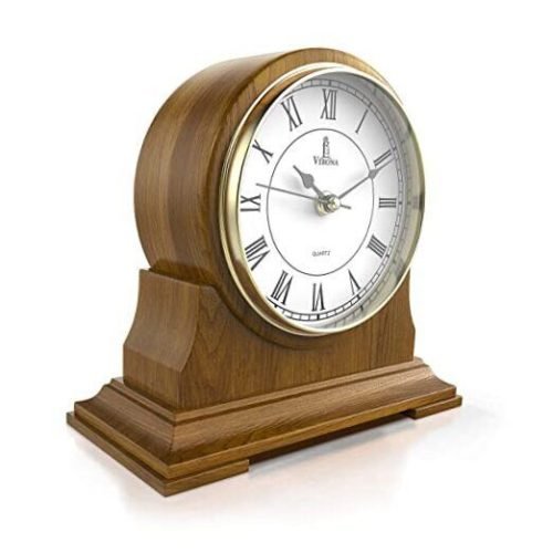 Mantel Clock for Living Room - Decorative Wood Mantle Clock M102 - Mantle Clock