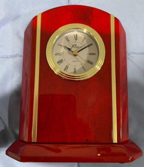 Marco Rosewood Finished 8-Inch Desk Clock Quartz RWS49