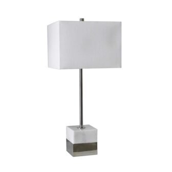 Mariam 30.75 in. Polished Nickel Table Lamp