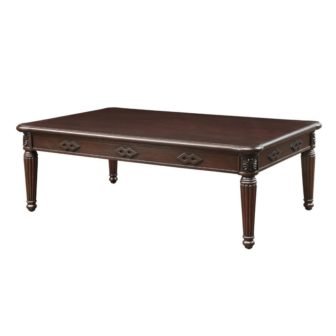 Mariana 59 in. Espresso Finish Rectangle Wood Coffee Table