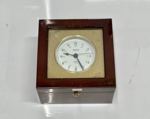 Maritime Ship Original Observer Quartz Marine Chronometer Clock with Wooden Box
