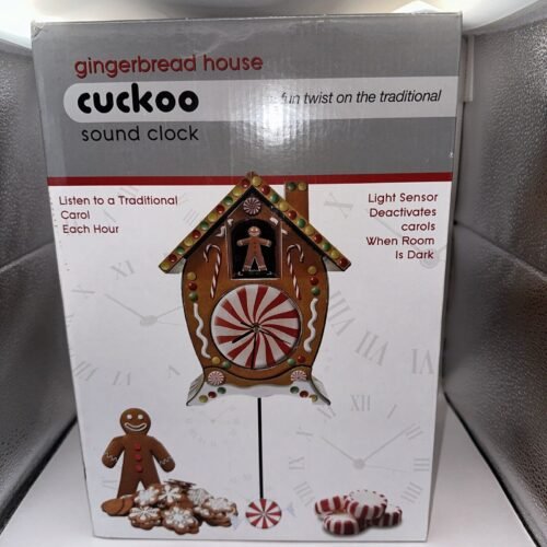 Mark Feldstein Gingerbread House Cuckoo Clock Christmas Carols Music Sound