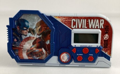 Marvel Captain America Civil War Night Glow Alarm Clock Superhero Sound Effects