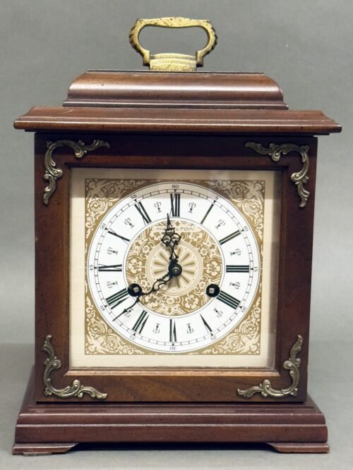 Marvelous Vintage Two Jewel Hamilton Chiming Mantle Clock Made in West Germany