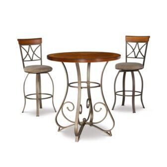 Masson 3-Piece Pub Set with Swivel Barstools