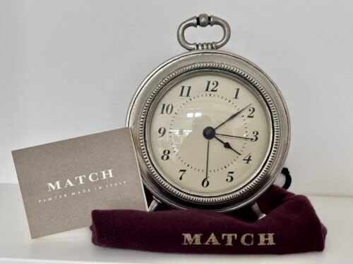 Match Pewter Toscana Alarm Clock Italy