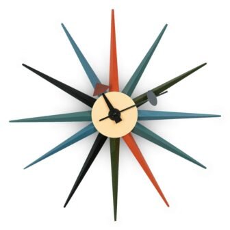 Maxi Multi Analog Wood Non-Ticking Wall Clock