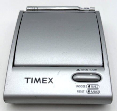 MCM Clock Digital Timex Travel Alarm Clock AM & FM T315S Battery Powered Works