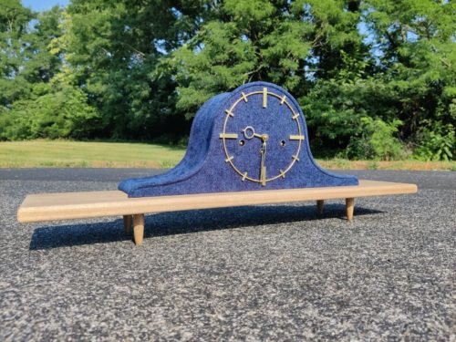 MCM Pearsall Inspired Custom Mechanical Mantle Clock - Cleaned, Works!