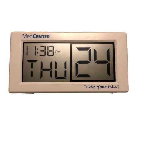 MedCenter Alarm Clock "Take Your Pills" Talking Medication Reminder Alerts Meds