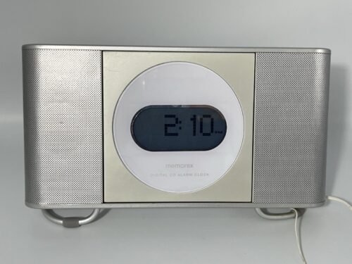 Memorex Digital Stereo Clock Radio AM/FM Dual Alarm CD Player w/ Power Cord READ
