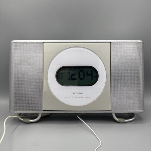 Memorex Digital Stereo Clock Radio AM/FM Dual Alarm CD Player W Power Cord READ