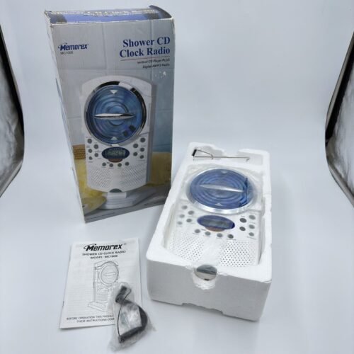 Memorex Shower CD Clock Radio Digital AM/FM Water Resistant MC1008