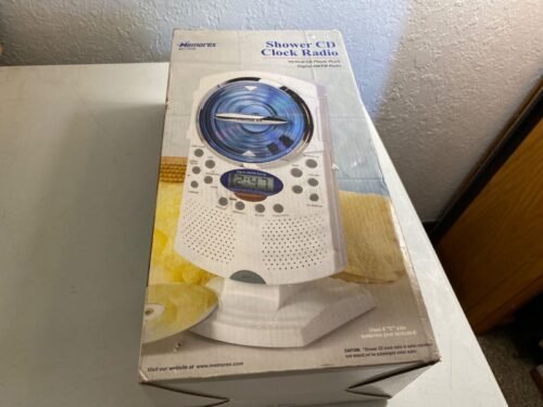 MEMOREX SHOWER CD CLOCK RADIO DIGITAL AM/FM WATER RESISTANT MC1008 NEVER USED