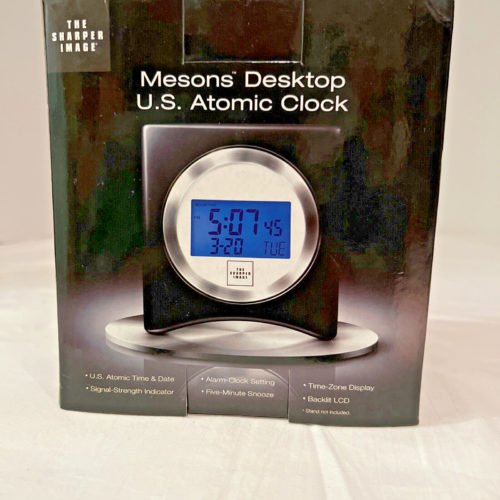 MESONS DESKTOP U.S. ATOMIC CLOCK BRAND NEW IIN ORIGINAL PACKAGING UNUSED