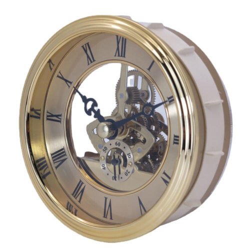 Metal Quartz Clock Insert with Roman Numeral Quartz Movement