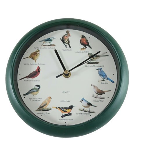MFA 1997 Bird Wall Clock Tested. Works. Batteries not included.