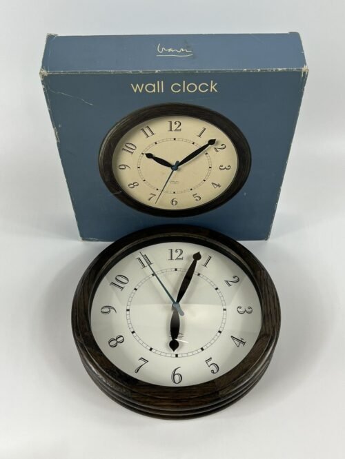 Michael Graves 10” diameter Ebony Analog Round Wall Clock